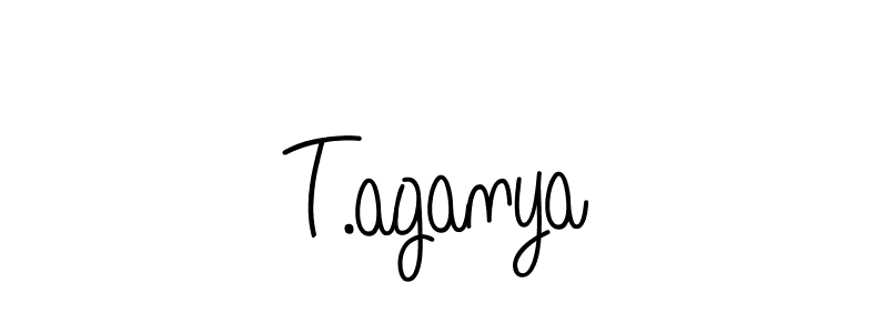 You should practise on your own different ways (Angelique-Rose-font-FFP) to write your name (T.aganya) in signature. don't let someone else do it for you. T.aganya signature style 5 images and pictures png