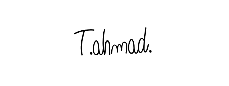 This is the best signature style for the T.ahmad. name. Also you like these signature font (Angelique-Rose-font-FFP). Mix name signature. T.ahmad. signature style 5 images and pictures png