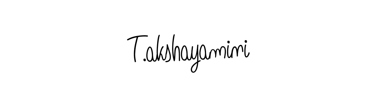 Make a beautiful signature design for name T.akshayamini. Use this online signature maker to create a handwritten signature for free. T.akshayamini signature style 5 images and pictures png