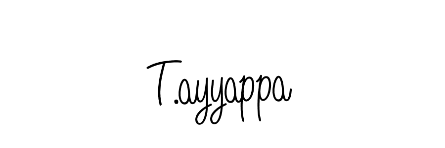 How to make T.ayyappa signature? Angelique-Rose-font-FFP is a professional autograph style. Create handwritten signature for T.ayyappa name. T.ayyappa signature style 5 images and pictures png