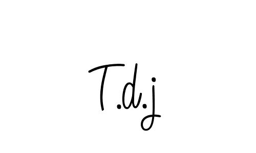 Here are the top 10 professional signature styles for the name T.d.j. These are the best autograph styles you can use for your name. T.d.j signature style 5 images and pictures png