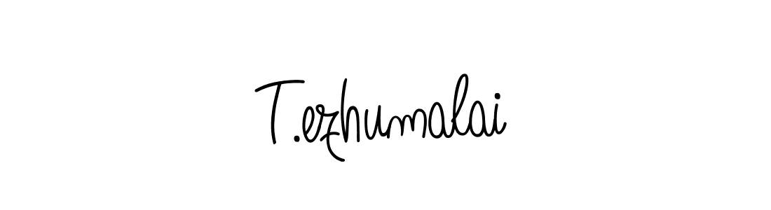 T.ezhumalai stylish signature style. Best Handwritten Sign (Angelique-Rose-font-FFP) for my name. Handwritten Signature Collection Ideas for my name T.ezhumalai. T.ezhumalai signature style 5 images and pictures png