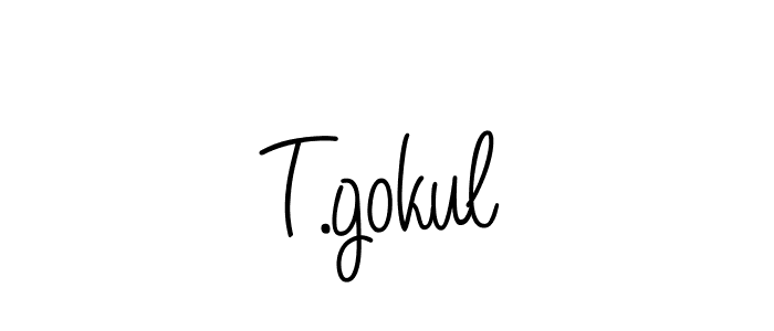 if you are searching for the best signature style for your name T.gokul. so please give up your signature search. here we have designed multiple signature styles  using Angelique-Rose-font-FFP. T.gokul signature style 5 images and pictures png