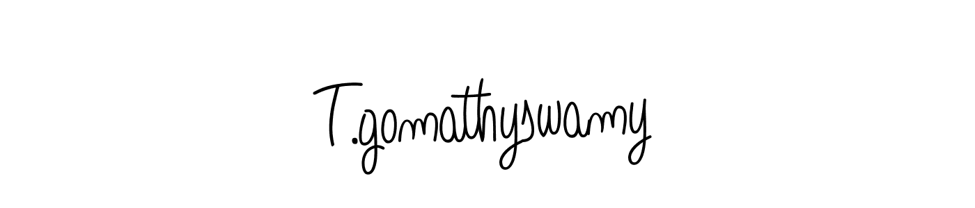 How to make T.gomathyswamy signature? Angelique-Rose-font-FFP is a professional autograph style. Create handwritten signature for T.gomathyswamy name. T.gomathyswamy signature style 5 images and pictures png