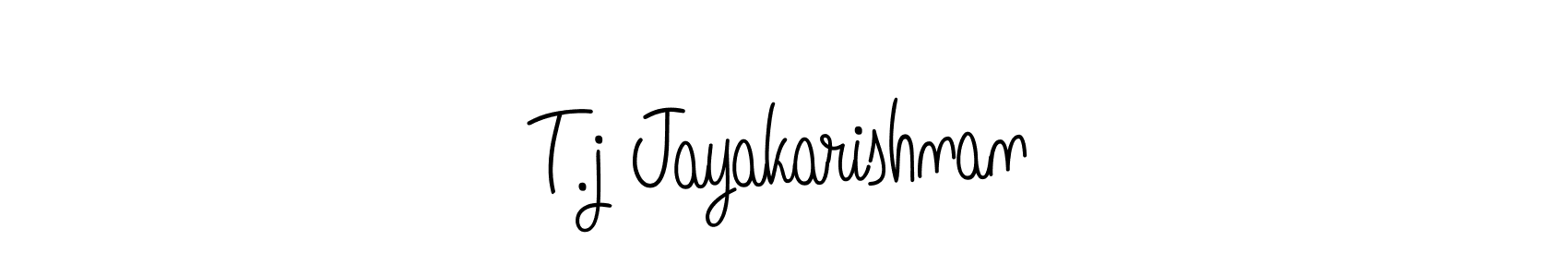 How to Draw T.j Jayakarishnan signature style? Angelique-Rose-font-FFP is a latest design signature styles for name T.j Jayakarishnan. T.j Jayakarishnan signature style 5 images and pictures png