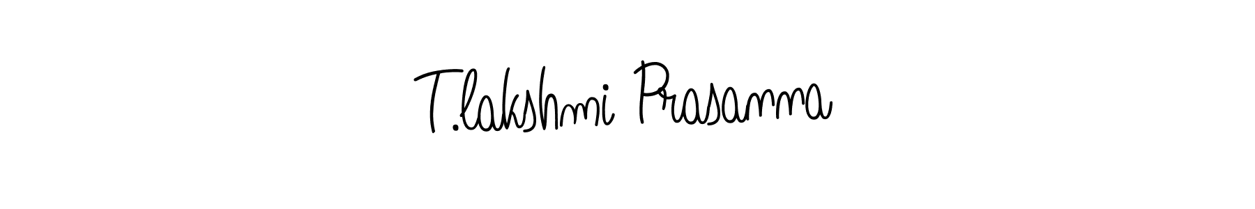 How to Draw T.lakshmi Prasanna signature style? Angelique-Rose-font-FFP is a latest design signature styles for name T.lakshmi Prasanna. T.lakshmi Prasanna signature style 5 images and pictures png