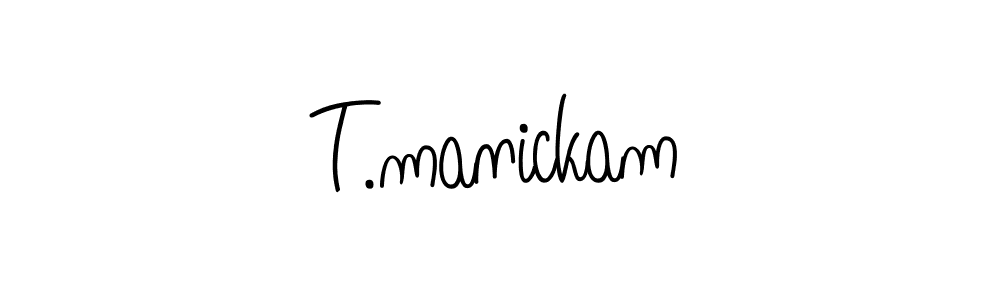 if you are searching for the best signature style for your name T.manickam. so please give up your signature search. here we have designed multiple signature styles  using Angelique-Rose-font-FFP. T.manickam signature style 5 images and pictures png