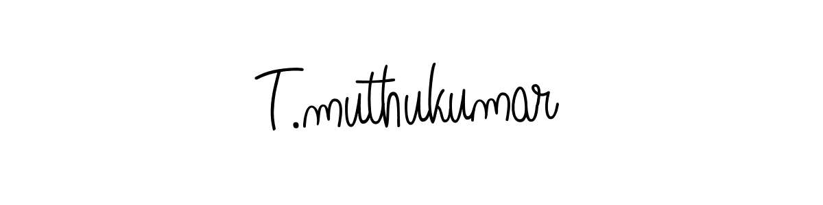 Design your own signature with our free online signature maker. With this signature software, you can create a handwritten (Angelique-Rose-font-FFP) signature for name T.muthukumar. T.muthukumar signature style 5 images and pictures png