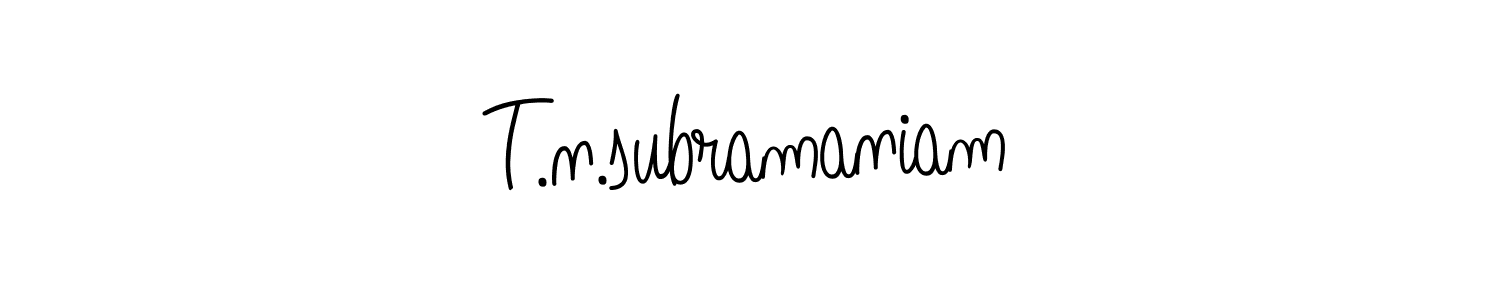It looks lik you need a new signature style for name T.n.subramaniam. Design unique handwritten (Angelique-Rose-font-FFP) signature with our free signature maker in just a few clicks. T.n.subramaniam signature style 5 images and pictures png