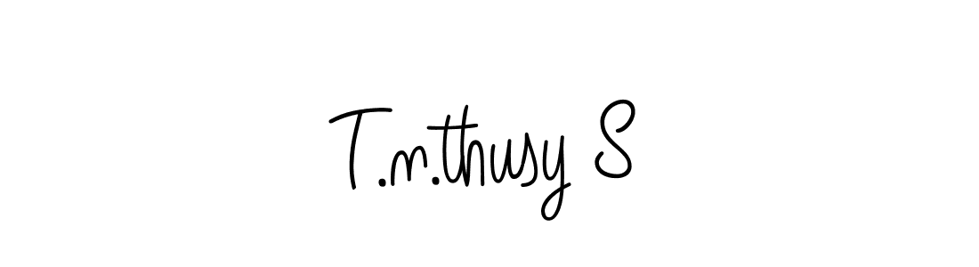 Also we have T.n.thusy S name is the best signature style. Create professional handwritten signature collection using Angelique-Rose-font-FFP autograph style. T.n.thusy S signature style 5 images and pictures png