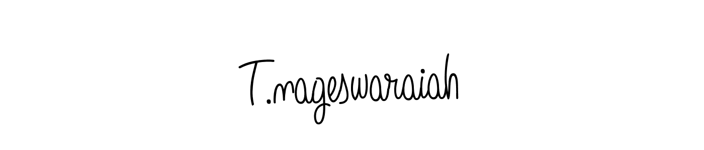 How to make T.nageswaraiah name signature. Use Angelique-Rose-font-FFP style for creating short signs online. This is the latest handwritten sign. T.nageswaraiah signature style 5 images and pictures png