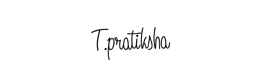 Angelique-Rose-font-FFP is a professional signature style that is perfect for those who want to add a touch of class to their signature. It is also a great choice for those who want to make their signature more unique. Get T.pratiksha name to fancy signature for free. T.pratiksha signature style 5 images and pictures png