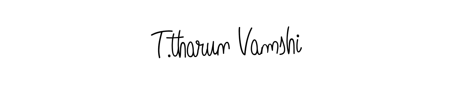 Also we have T.tharun Vamshi name is the best signature style. Create professional handwritten signature collection using Angelique-Rose-font-FFP autograph style. T.tharun Vamshi signature style 5 images and pictures png