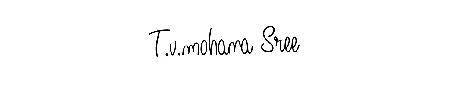 How to Draw T.v.mohana Sree signature style? Angelique-Rose-font-FFP is a latest design signature styles for name T.v.mohana Sree. T.v.mohana Sree signature style 5 images and pictures png