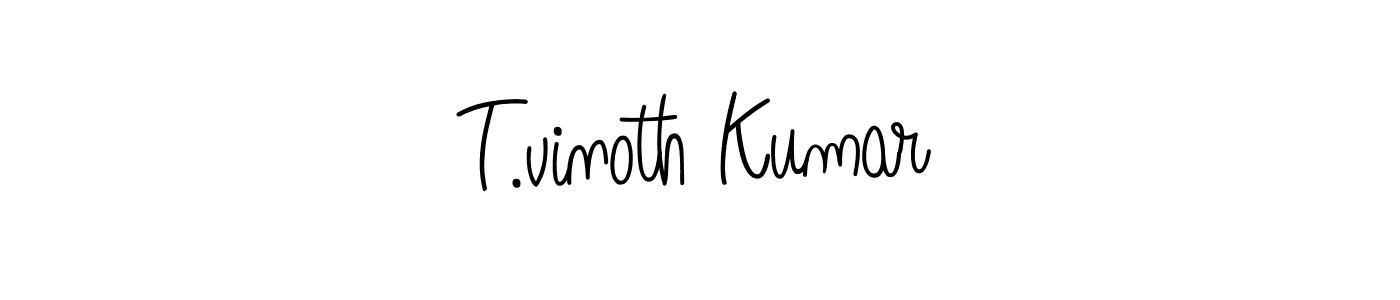 This is the best signature style for the T.vinoth Kumar name. Also you like these signature font (Angelique-Rose-font-FFP). Mix name signature. T.vinoth Kumar signature style 5 images and pictures png