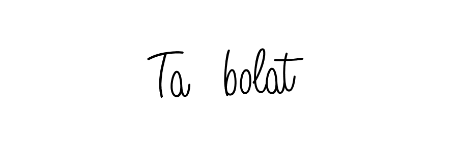 Use a signature maker to create a handwritten signature online. With this signature software, you can design (Angelique-Rose-font-FFP) your own signature for name Taşbolat. Taşbolat signature style 5 images and pictures png