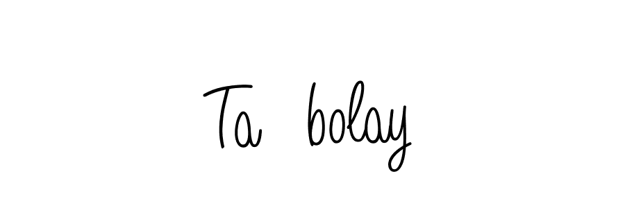 Make a beautiful signature design for name Taşbolay. With this signature (Angelique-Rose-font-FFP) style, you can create a handwritten signature for free. Taşbolay signature style 5 images and pictures png
