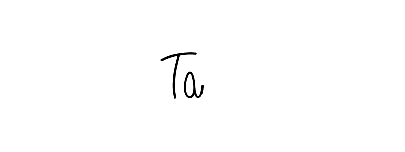 How to make Taशी signature? Angelique-Rose-font-FFP is a professional autograph style. Create handwritten signature for Taशी name. Taशी signature style 5 images and pictures png