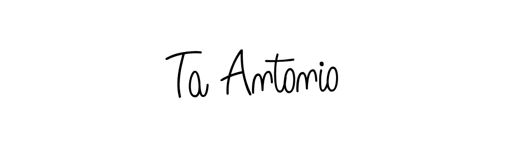 Also You can easily find your signature by using the search form. We will create Ta Antonio name handwritten signature images for you free of cost using Angelique-Rose-font-FFP sign style. Ta Antonio signature style 5 images and pictures png
