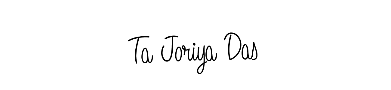Once you've used our free online signature maker to create your best signature Angelique-Rose-font-FFP style, it's time to enjoy all of the benefits that Ta Joriya Das name signing documents. Ta Joriya Das signature style 5 images and pictures png