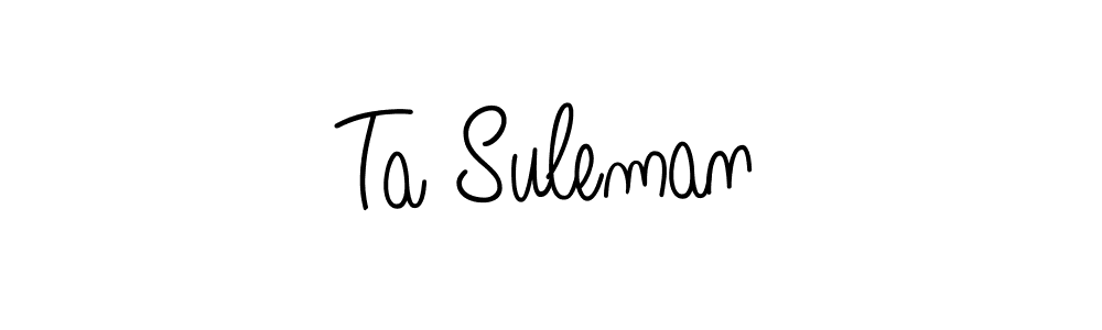 Make a beautiful signature design for name Ta Suleman. Use this online signature maker to create a handwritten signature for free. Ta Suleman signature style 5 images and pictures png