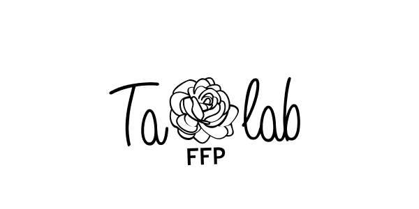 How to make Ta3lab signature? Angelique-Rose-font-FFP is a professional autograph style. Create handwritten signature for Ta3lab name. Ta3lab signature style 5 images and pictures png