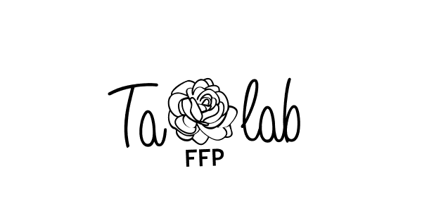 Best and Professional Signature Style for Ta3lab. Angelique-Rose-font-FFP Best Signature Style Collection. Ta3lab signature style 5 images and pictures png