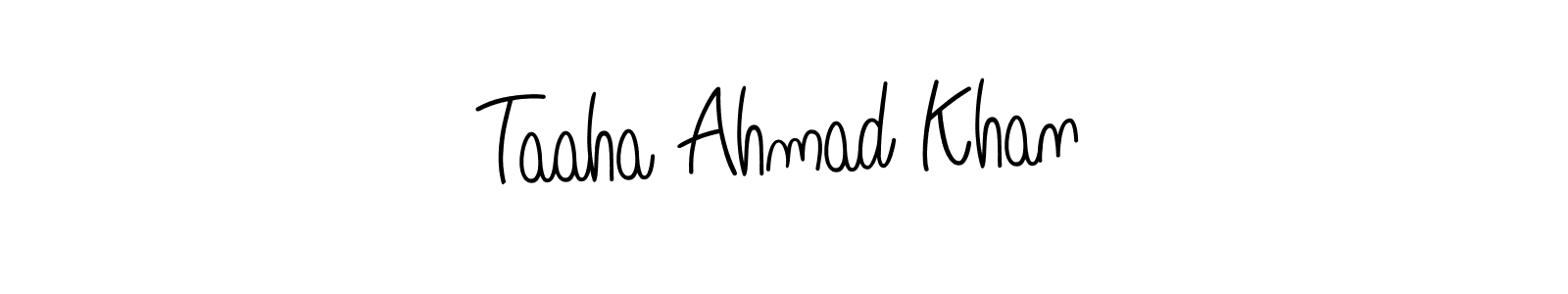 It looks lik you need a new signature style for name Taaha Ahmad Khan. Design unique handwritten (Angelique-Rose-font-FFP) signature with our free signature maker in just a few clicks. Taaha Ahmad Khan signature style 5 images and pictures png