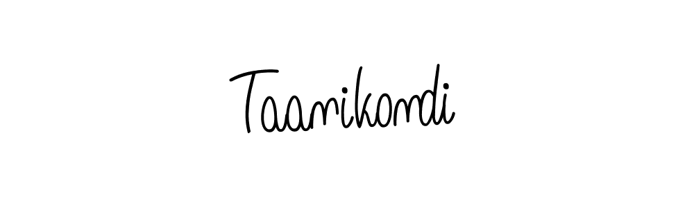 How to make Taanikondi name signature. Use Angelique-Rose-font-FFP style for creating short signs online. This is the latest handwritten sign. Taanikondi signature style 5 images and pictures png