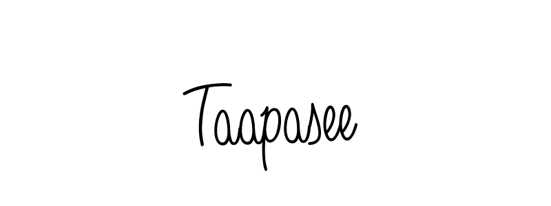 Use a signature maker to create a handwritten signature online. With this signature software, you can design (Angelique-Rose-font-FFP) your own signature for name Taapasee. Taapasee signature style 5 images and pictures png