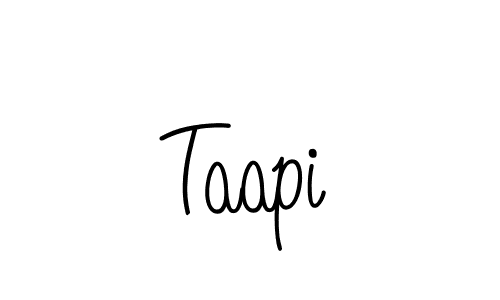 How to make Taapi name signature. Use Angelique-Rose-font-FFP style for creating short signs online. This is the latest handwritten sign. Taapi signature style 5 images and pictures png