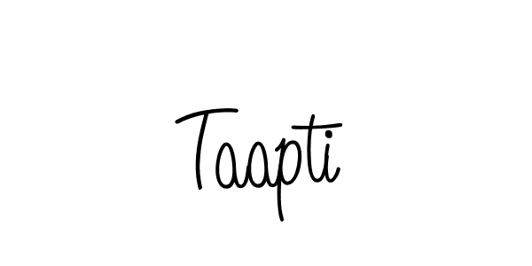 Use a signature maker to create a handwritten signature online. With this signature software, you can design (Angelique-Rose-font-FFP) your own signature for name Taapti. Taapti signature style 5 images and pictures png