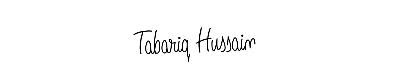 Tabariq Hussain stylish signature style. Best Handwritten Sign (Angelique-Rose-font-FFP) for my name. Handwritten Signature Collection Ideas for my name Tabariq Hussain. Tabariq Hussain signature style 5 images and pictures png