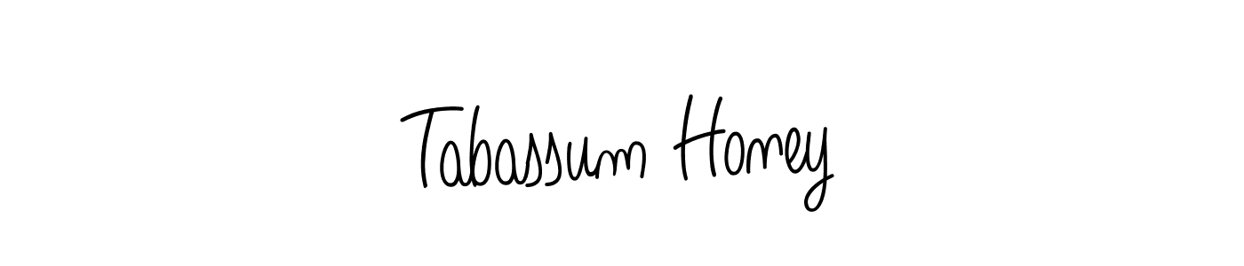 Design your own signature with our free online signature maker. With this signature software, you can create a handwritten (Angelique-Rose-font-FFP) signature for name Tabassum Honey. Tabassum Honey signature style 5 images and pictures png