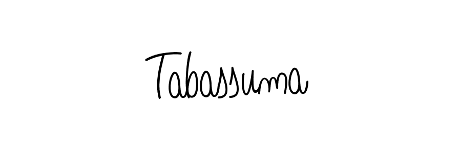 Use a signature maker to create a handwritten signature online. With this signature software, you can design (Angelique-Rose-font-FFP) your own signature for name Tabassuma. Tabassuma signature style 5 images and pictures png