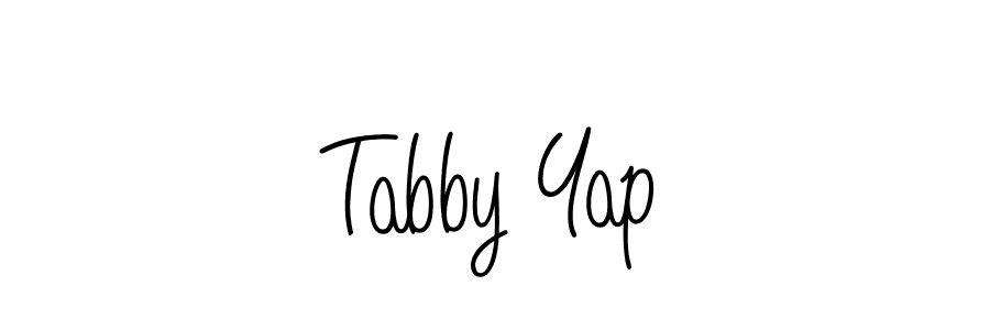 Use a signature maker to create a handwritten signature online. With this signature software, you can design (Angelique-Rose-font-FFP) your own signature for name Tabby Yap. Tabby Yap signature style 5 images and pictures png