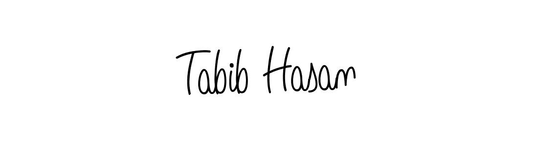 The best way (Angelique-Rose-font-FFP) to make a short signature is to pick only two or three words in your name. The name Tabib Hasan include a total of six letters. For converting this name. Tabib Hasan signature style 5 images and pictures png