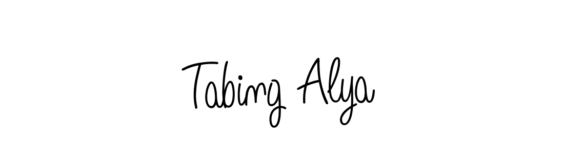 It looks lik you need a new signature style for name Tabing Alya. Design unique handwritten (Angelique-Rose-font-FFP) signature with our free signature maker in just a few clicks. Tabing Alya signature style 5 images and pictures png