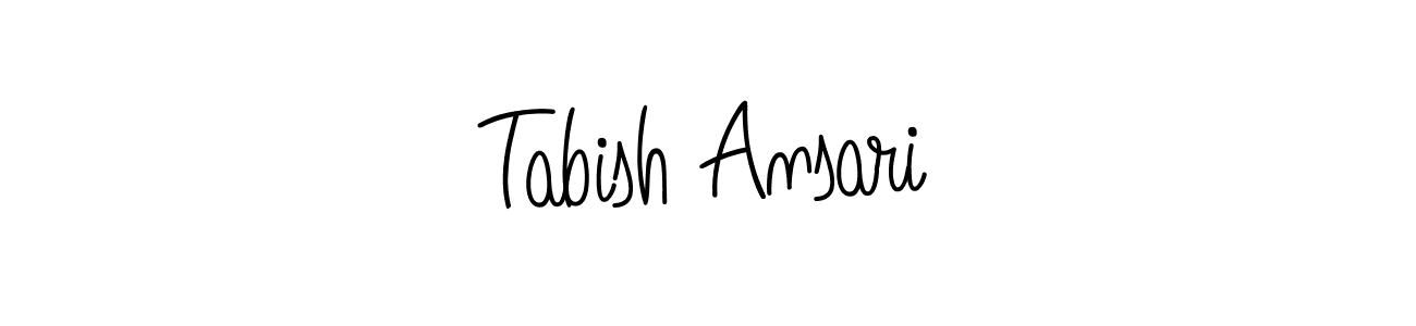 How to make Tabish Ansari name signature. Use Angelique-Rose-font-FFP style for creating short signs online. This is the latest handwritten sign. Tabish Ansari signature style 5 images and pictures png