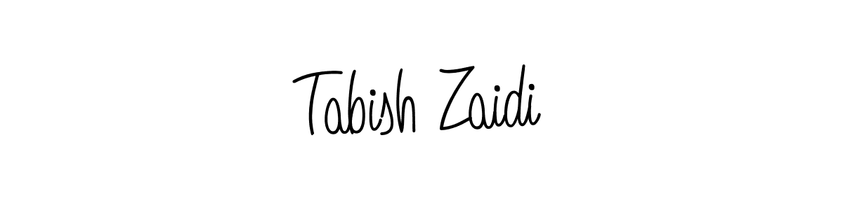 Design your own signature with our free online signature maker. With this signature software, you can create a handwritten (Angelique-Rose-font-FFP) signature for name Tabish Zaidi. Tabish Zaidi signature style 5 images and pictures png