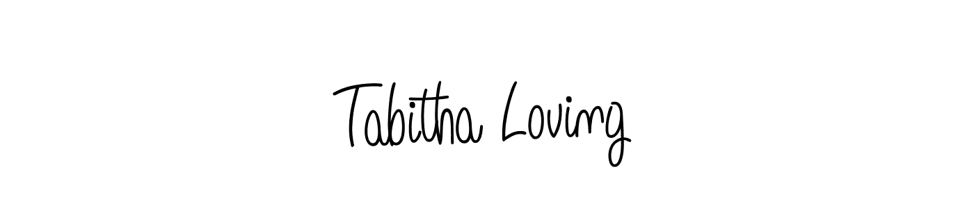 It looks lik you need a new signature style for name Tabitha Loving. Design unique handwritten (Angelique-Rose-font-FFP) signature with our free signature maker in just a few clicks. Tabitha Loving signature style 5 images and pictures png