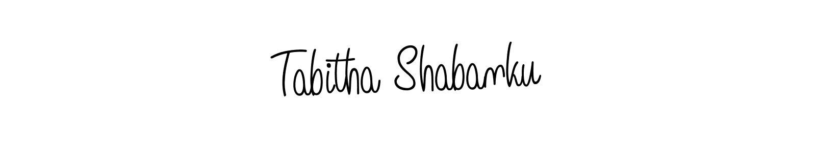 Tabitha Shabanku stylish signature style. Best Handwritten Sign (Angelique-Rose-font-FFP) for my name. Handwritten Signature Collection Ideas for my name Tabitha Shabanku. Tabitha Shabanku signature style 5 images and pictures png