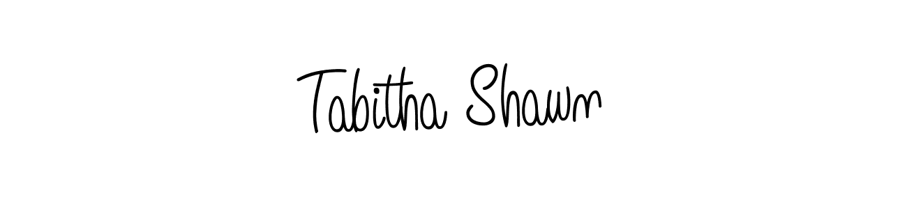 How to Draw Tabitha Shawn signature style? Angelique-Rose-font-FFP is a latest design signature styles for name Tabitha Shawn. Tabitha Shawn signature style 5 images and pictures png