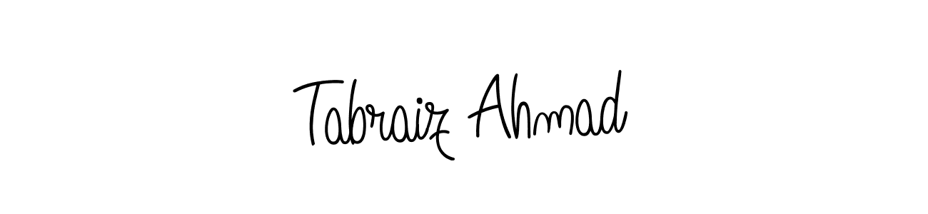 It looks lik you need a new signature style for name Tabraiz Ahmad. Design unique handwritten (Angelique-Rose-font-FFP) signature with our free signature maker in just a few clicks. Tabraiz Ahmad signature style 5 images and pictures png