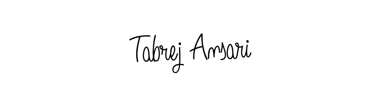 How to Draw Tabrej Ansari signature style? Angelique-Rose-font-FFP is a latest design signature styles for name Tabrej Ansari. Tabrej Ansari signature style 5 images and pictures png