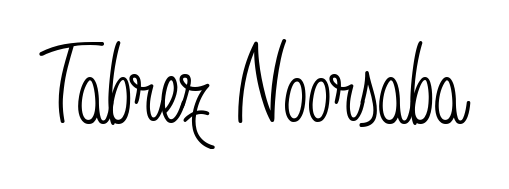 Try this chic Tabrez Noorsaba handwritten sign style. Using Angelique-Rose-font-FFP font elements, it gives your name a sleek, memorable identity. Tabrez Noorsaba signature style 5 images and pictures png