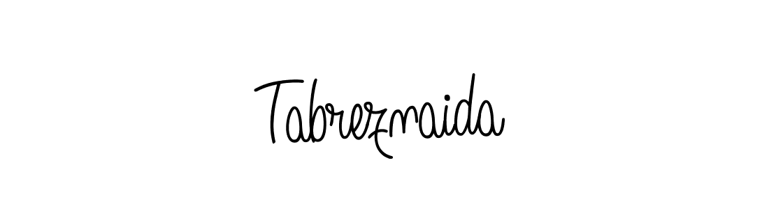 Tabreznaida stylish signature style. Best Handwritten Sign (Angelique-Rose-font-FFP) for my name. Handwritten Signature Collection Ideas for my name Tabreznaida. Tabreznaida signature style 5 images and pictures png