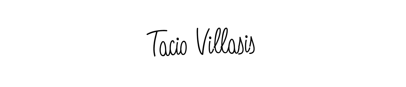 Use a signature maker to create a handwritten signature online. With this signature software, you can design (Angelique-Rose-font-FFP) your own signature for name Tacio Villasis. Tacio Villasis signature style 5 images and pictures png