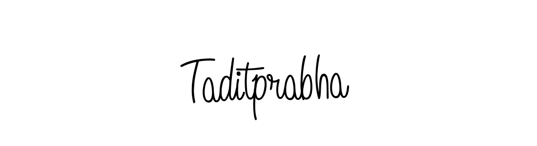 How to make Taditprabha signature? Angelique-Rose-font-FFP is a professional autograph style. Create handwritten signature for Taditprabha name. Taditprabha signature style 5 images and pictures png
