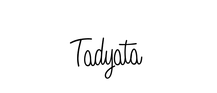 Tadyata stylish signature style. Best Handwritten Sign (Angelique-Rose-font-FFP) for my name. Handwritten Signature Collection Ideas for my name Tadyata. Tadyata signature style 5 images and pictures png